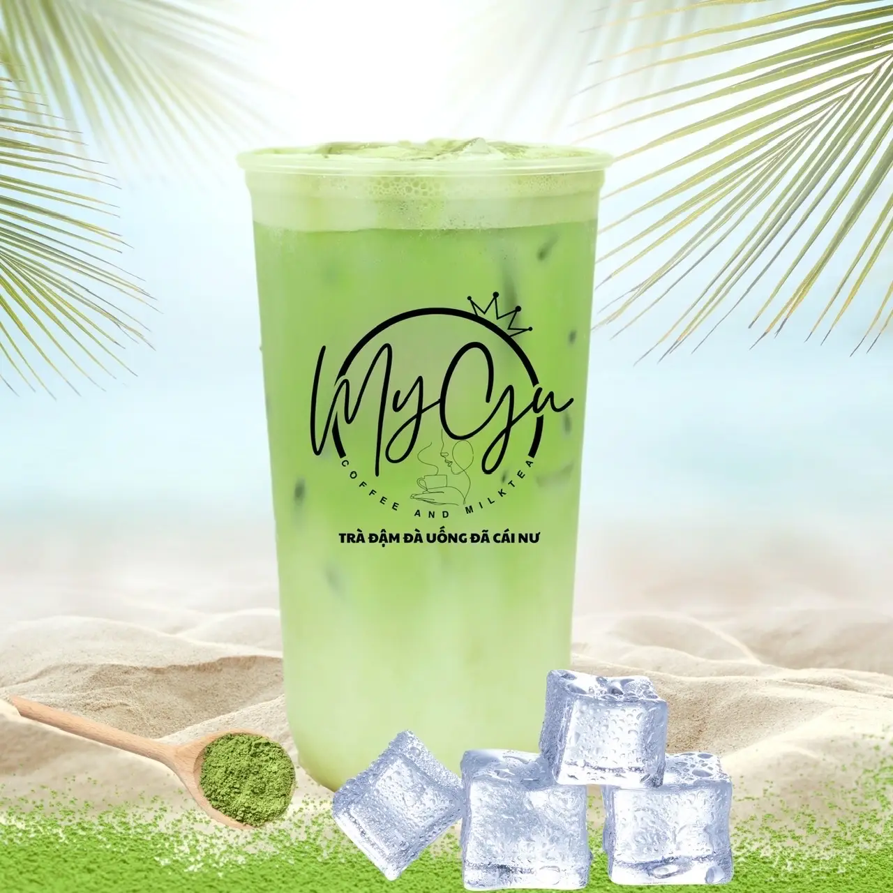 Hình ảnh Matcha cốt dừa non