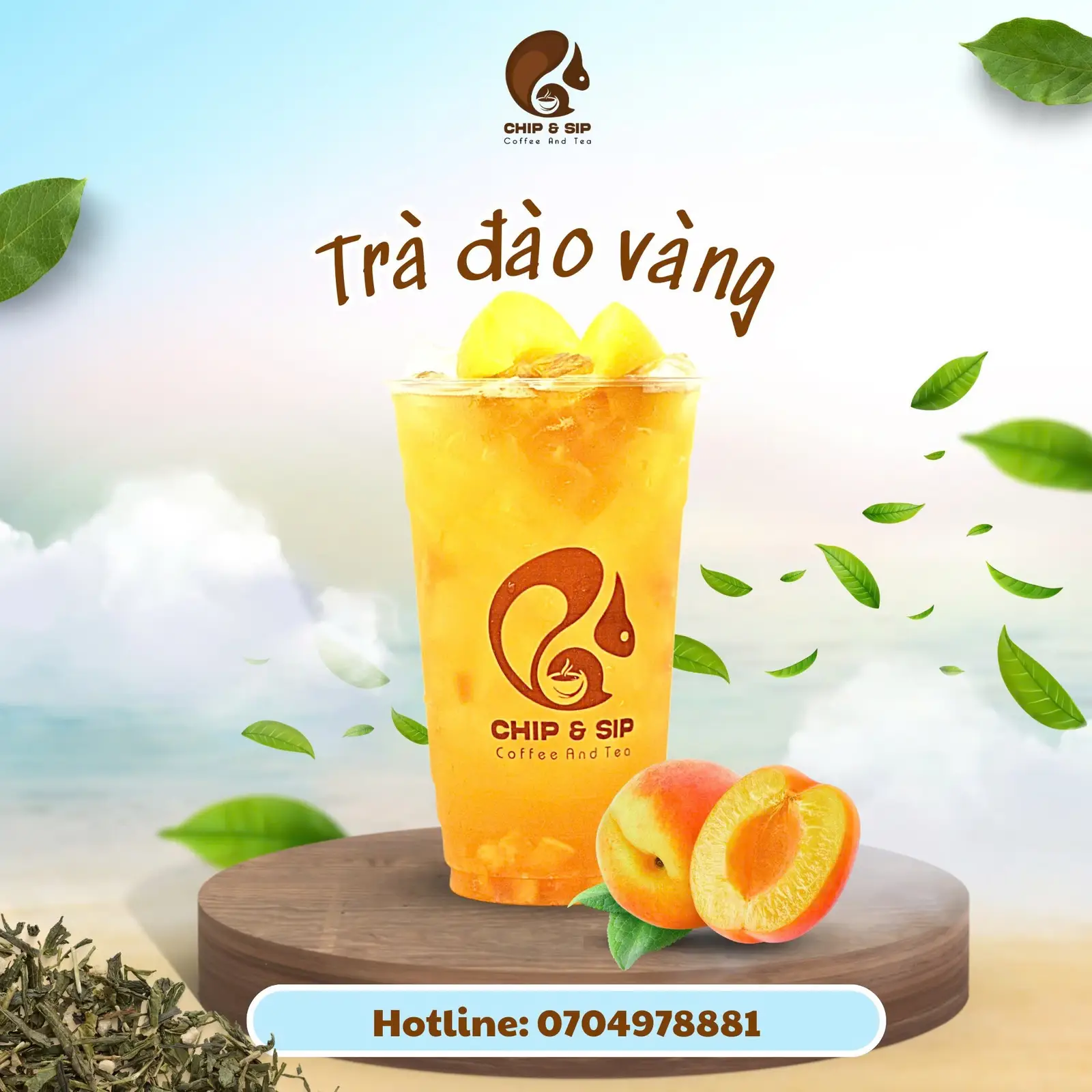 Hình ảnh Trà đào vàng