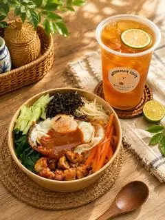 Hình ảnh [COMBO] Cơm trộn Hàn Quốc + Trà Chanh 