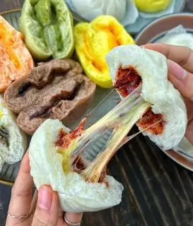 Hình ảnh bánh bao xá xíu phomai