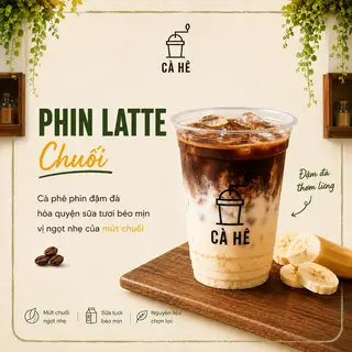 Hình ảnh Phin Latte Chuối