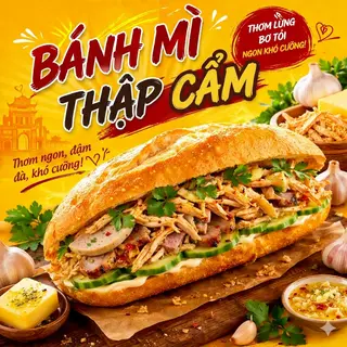 Hình ảnh Bánh mì thập cẩm