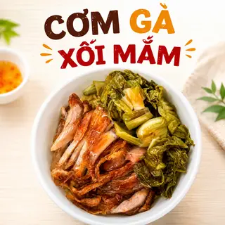 Hình ảnh Cơm rang đùi gà xối mắm