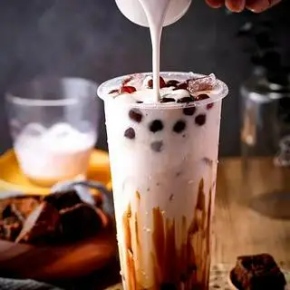 Hình ảnh Sữa dừa trân châu đường đen