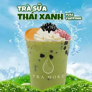 Hình ảnh Trà Sữa Thái Xanh Full Topping 