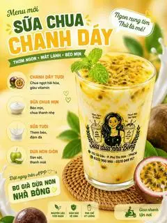 Hình ảnh Sữa chua chanh leo