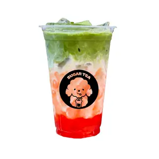 Hình ảnh Matcha latte dâu kem muối