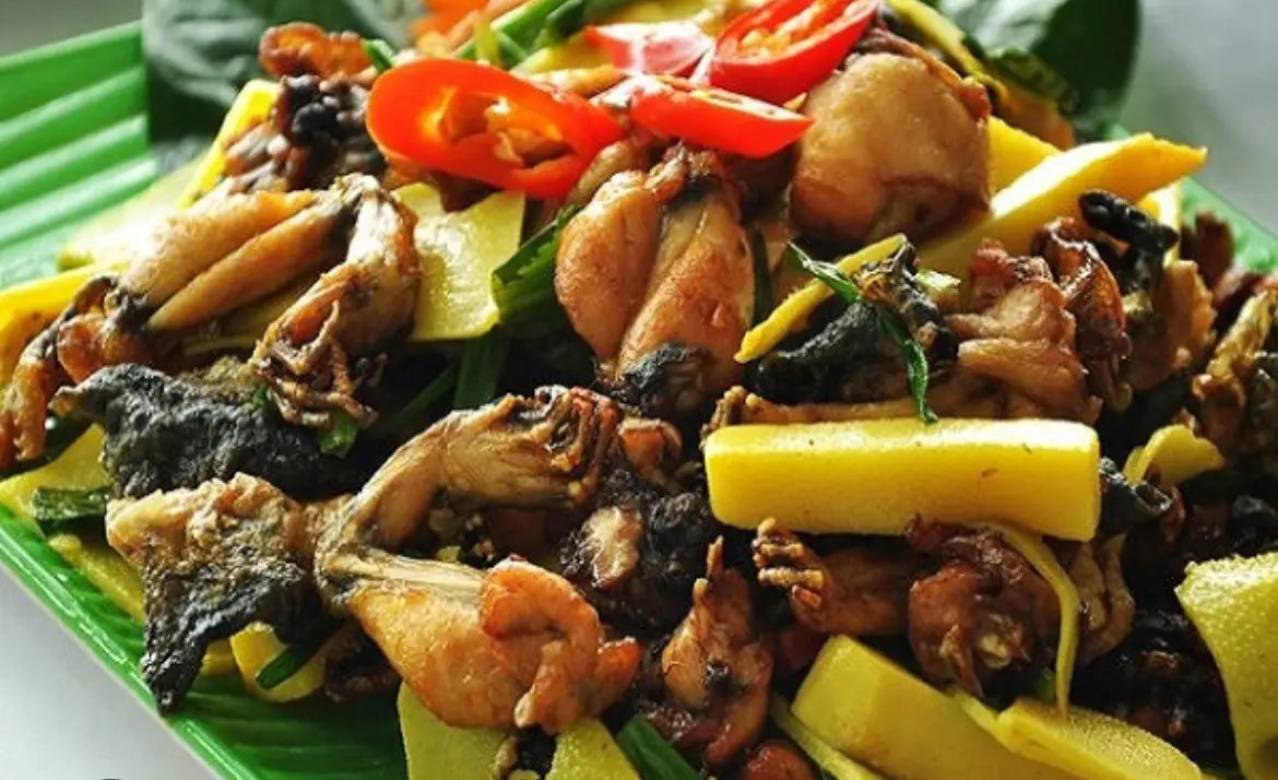 Hình ảnh Ếch xào măng