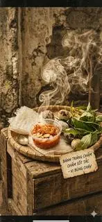 Hình ảnh Bánh tráng chấm sốt tắc béo