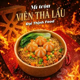 Hình ảnh Mì trộn - viên thả lẩu