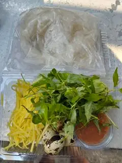 Hình ảnh bánh tráng chấm (sốt muối)