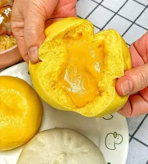 Hình ảnh bánh bao kim sa