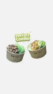 Hình ảnh combo cơm xá xíu + cơm gà sốt teriyaki