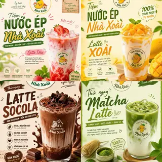 Hình ảnh Combo 3 cốc Latte sz M