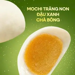 Hình ảnh Bánh Mochi Trăng Non Đậu Xanh Chà Bông 