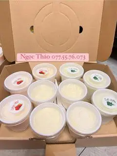 Hình ảnh Yaourt Mix 3 Vị Dâu - Lá Dứa - Phô Mai