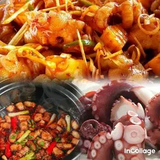 Hình ảnh Chân gà rút xương bạch tuột trộn sốt tóp mỡ phần 2 ng ăn