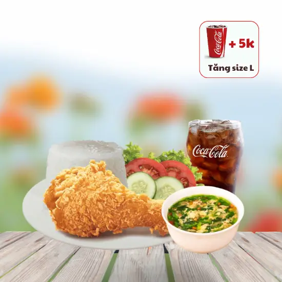 Hình ảnh Cơm đùi gà - canh