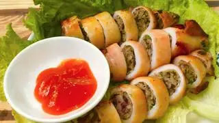 Hình ảnh mực nhồi thịt