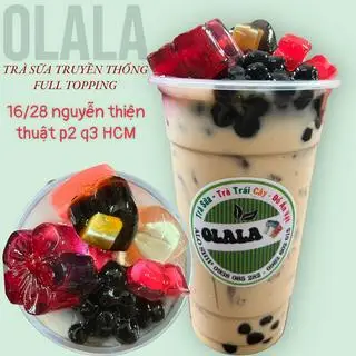 Hình ảnh trà sữa truyền thống full topping size L 