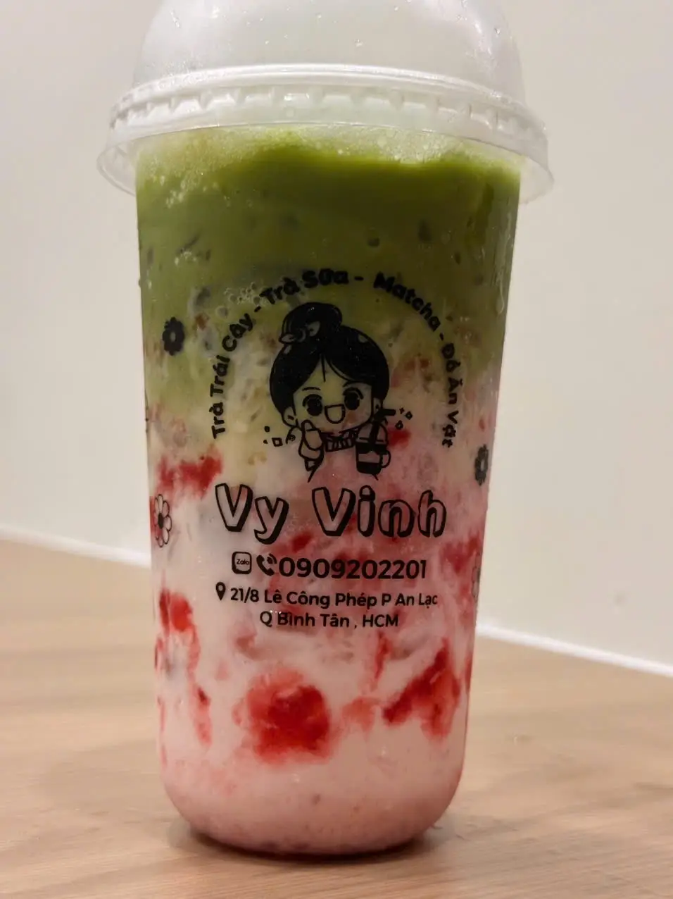 Hình ảnh Latte dâu