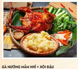 Hình ảnh Combo Gà Nướng Mắm Nhĩ- Xôi