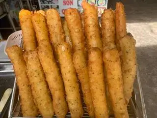 Hình ảnh 10 bánh chuối chiên mè đen