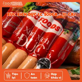 Hình ảnh XÚC XÍCH ĐỨC LC 500G (10 CÁI) Hàng LC FOODS chính hãng (date mới mỗi ngày)