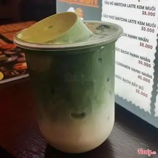 Hình ảnh Tàu hũ matcha latte kem muối