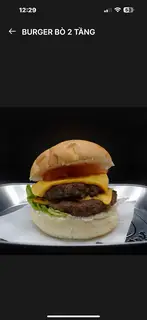 Hình ảnh Burger bò hai tầng
