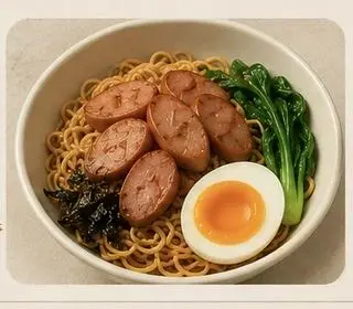 Hình ảnh Mì trộn xúc xích