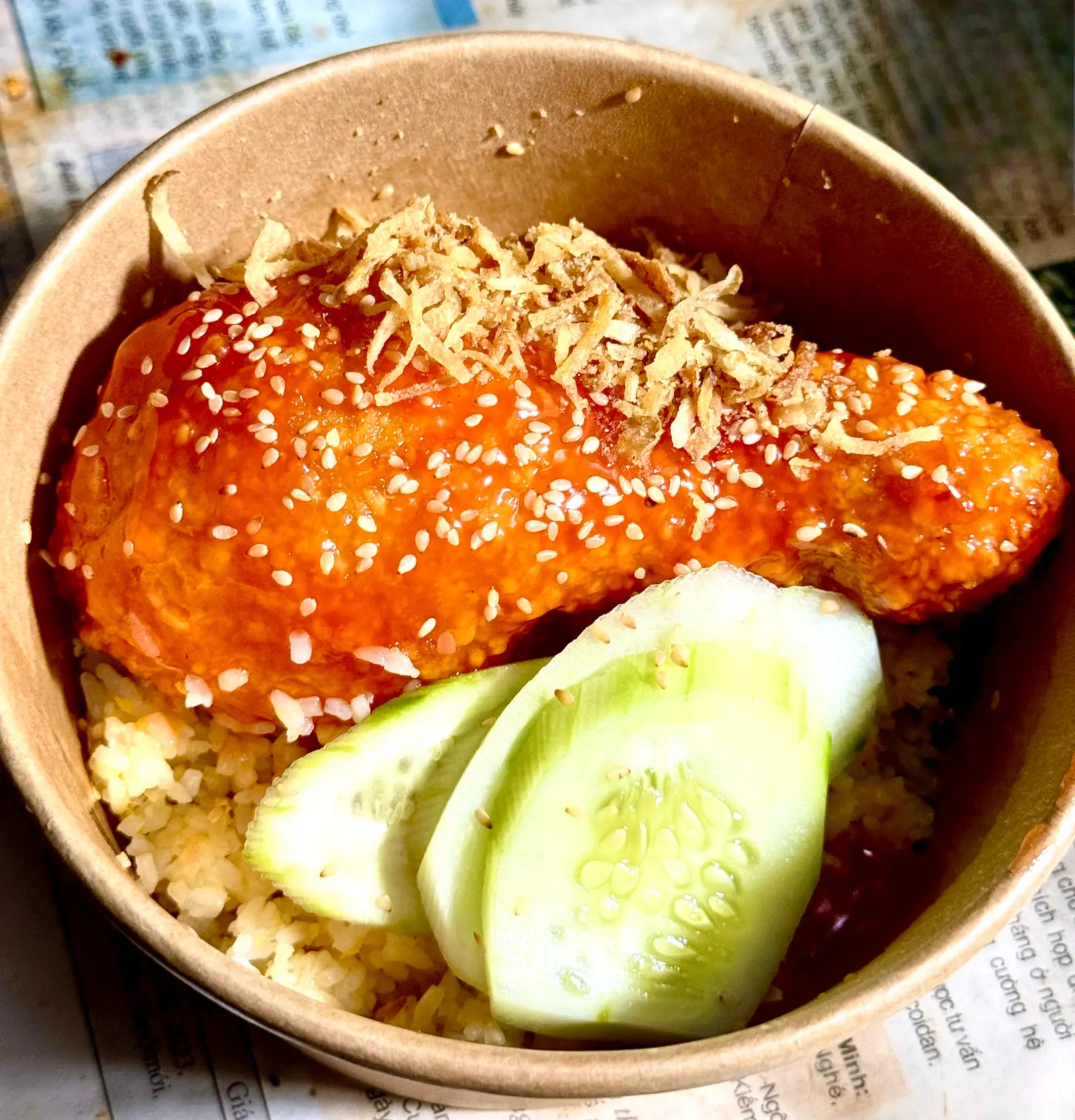Hình ảnh Cơm đảo đùi gà