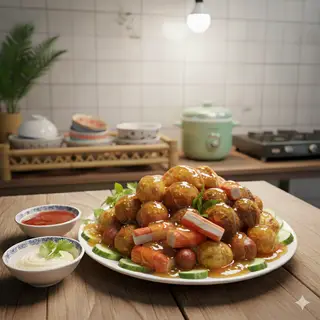 Hình ảnh Thập cẩm chiên sốt đậm đà - nhỏ