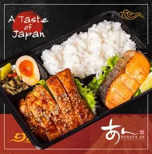 Hình ảnh TERIYAKI COMBO : Teriyaki Chicken & Grilled salmon (with Seaweed soup)