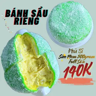 Hình ảnh Bánh Phú Sĩ Sầu Riêng size 14cm Full Sầu - 500 gram
