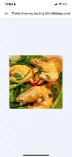 Hình ảnh Canh rau muống tôm (ko cơm)