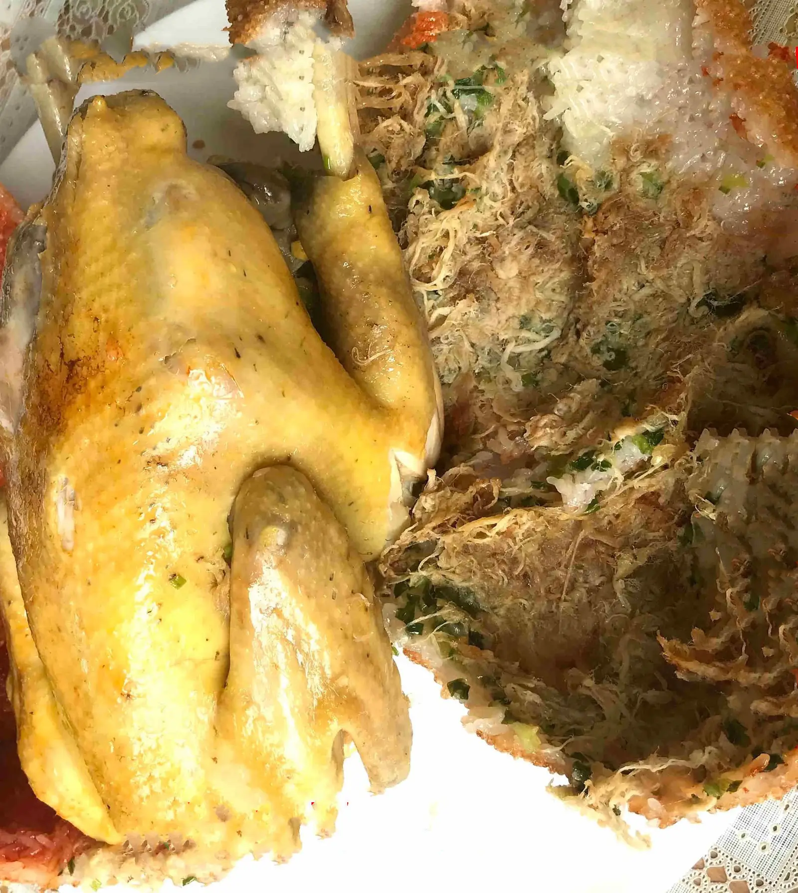 Hình ảnh Gà bó xôi ôm chà bông - 1 con*Tặng 1 Coca*
