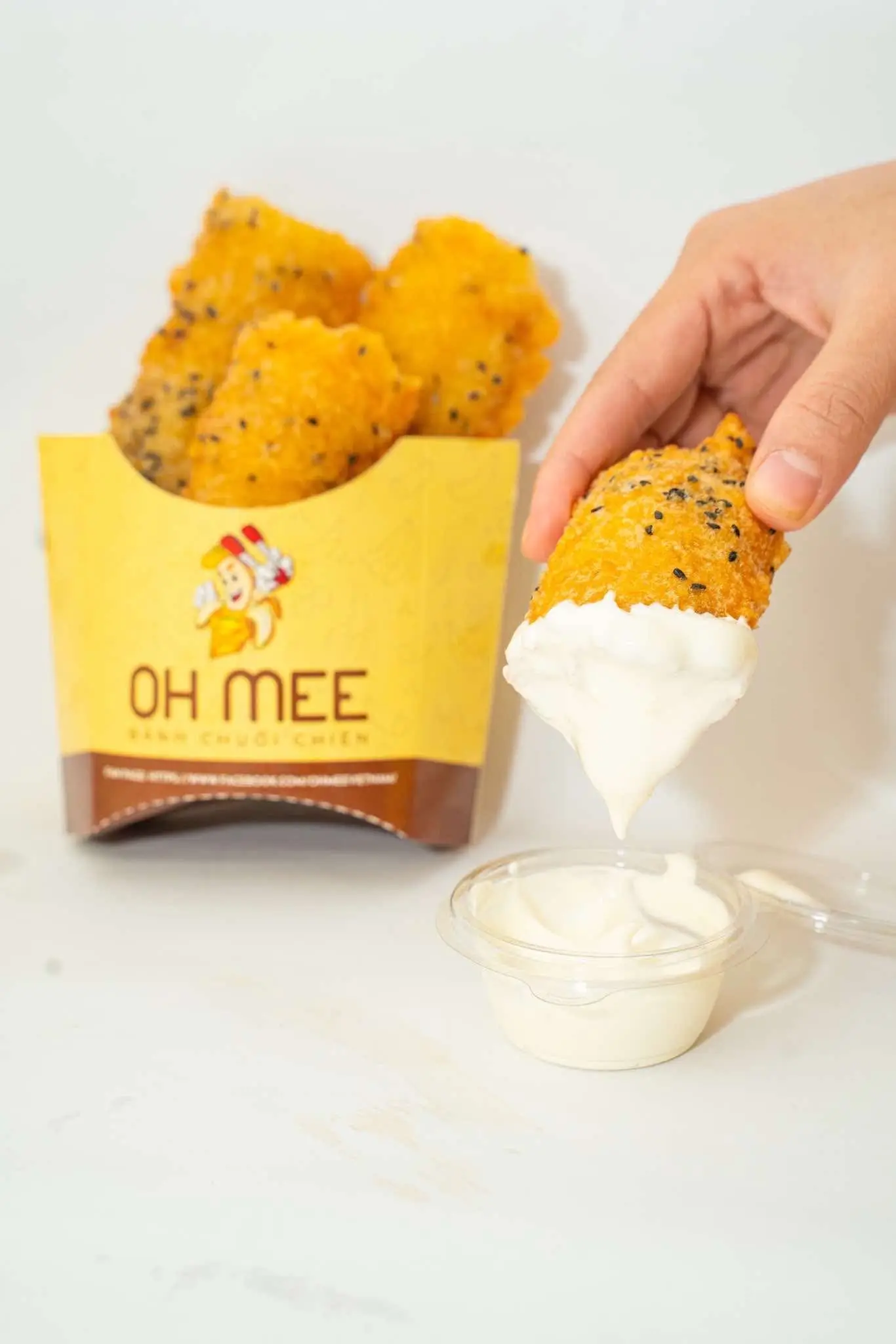 Hình ảnh Bánh chuối chiên sốt phô mai