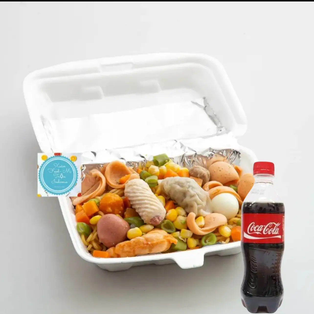 Hình ảnh Mì trộn thập cẩm nhiều mì + CoCa