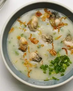Hình ảnh combo cháo hàu - ly rau má