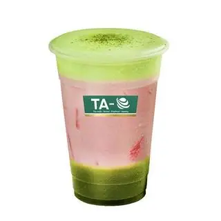 Hình ảnh Sinh tố dâu tây yogurt tảo xoắn