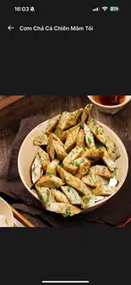 Hình ảnh Cơm Chả Cá Chiên Mắm Tỏi