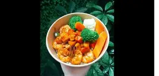 Hình ảnh Cơm  gạo nâu tôm to đặc biệt. brown rice  special big shrimp  