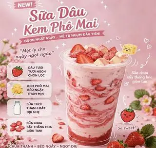 Hình ảnh Sữa dâu sấy thăng hoa