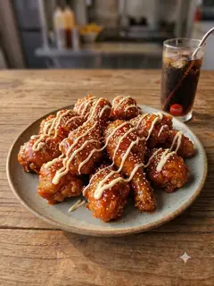 Hình ảnh Đùi gà sốt chua ngọt + coca