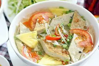 Hình ảnh bún chả cá nha trang đầy đủ