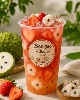Hình ảnh Trà dâu mãng cầu