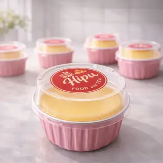 Hình ảnh Set 4 bánh flan tươi ít ngọt