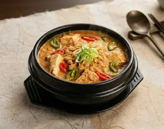 Hình ảnh Canh bò hầm tương đậu nành|차돌된장찌개