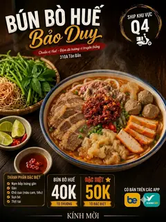 Hình ảnh Bún bò tái nạm